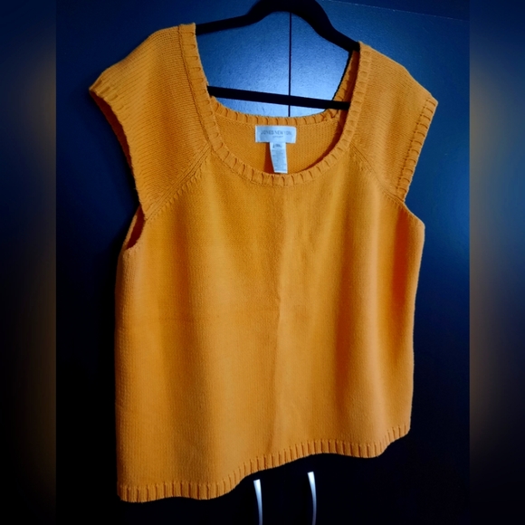 Jones New York Cotton Blend Knit Plus Size Tank - Picture 3 of 8